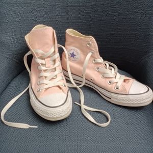 Pale Pink Converse Running Shoes